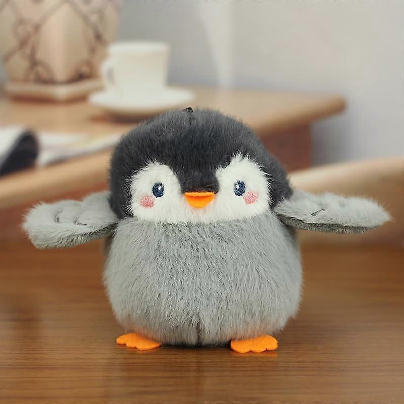 Pinguin Plush Pet Toy - Soft Interactive Comfort Toy for Cats and Dogs - Gray Penguin, Ideal for Playtime and Relaxation