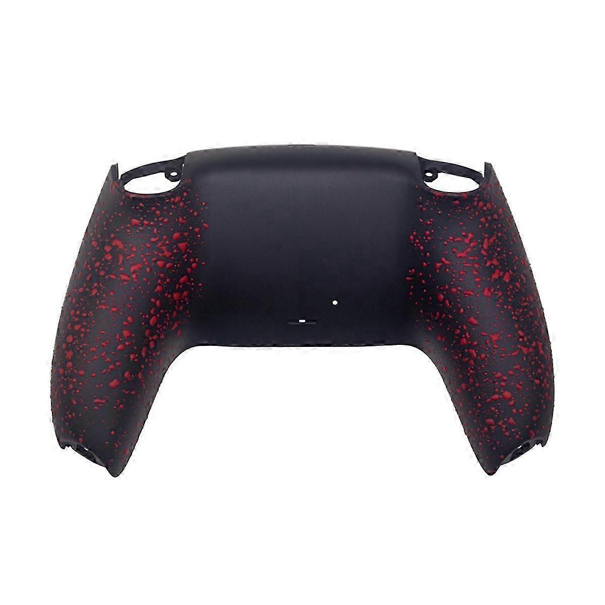 Back Shell Non-Slip Rear Housing compatible with PS5 Controller Red