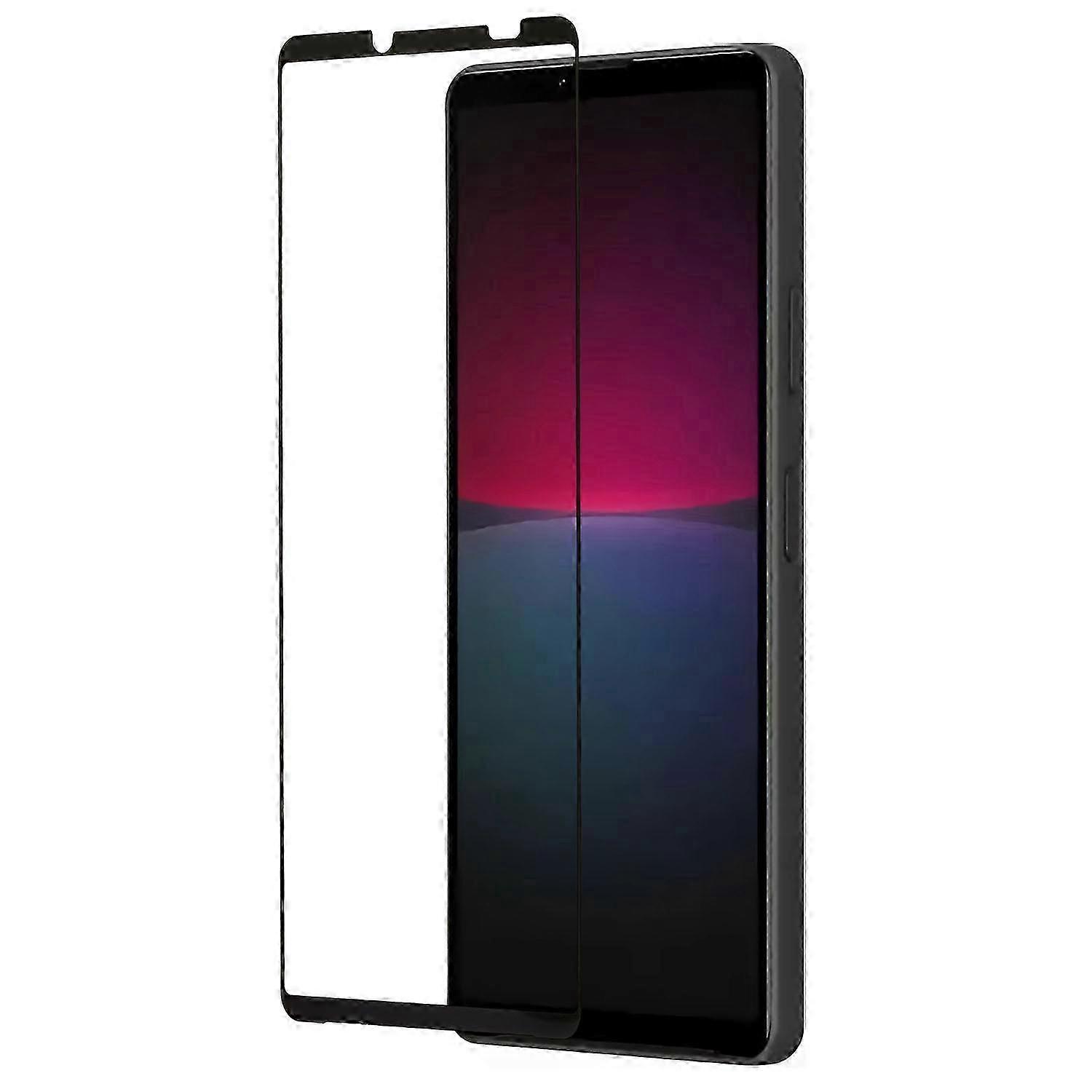 Full-Coverage Tempered Glass Protector with Anti-Shatter and Silk Print for Xperia 10 V