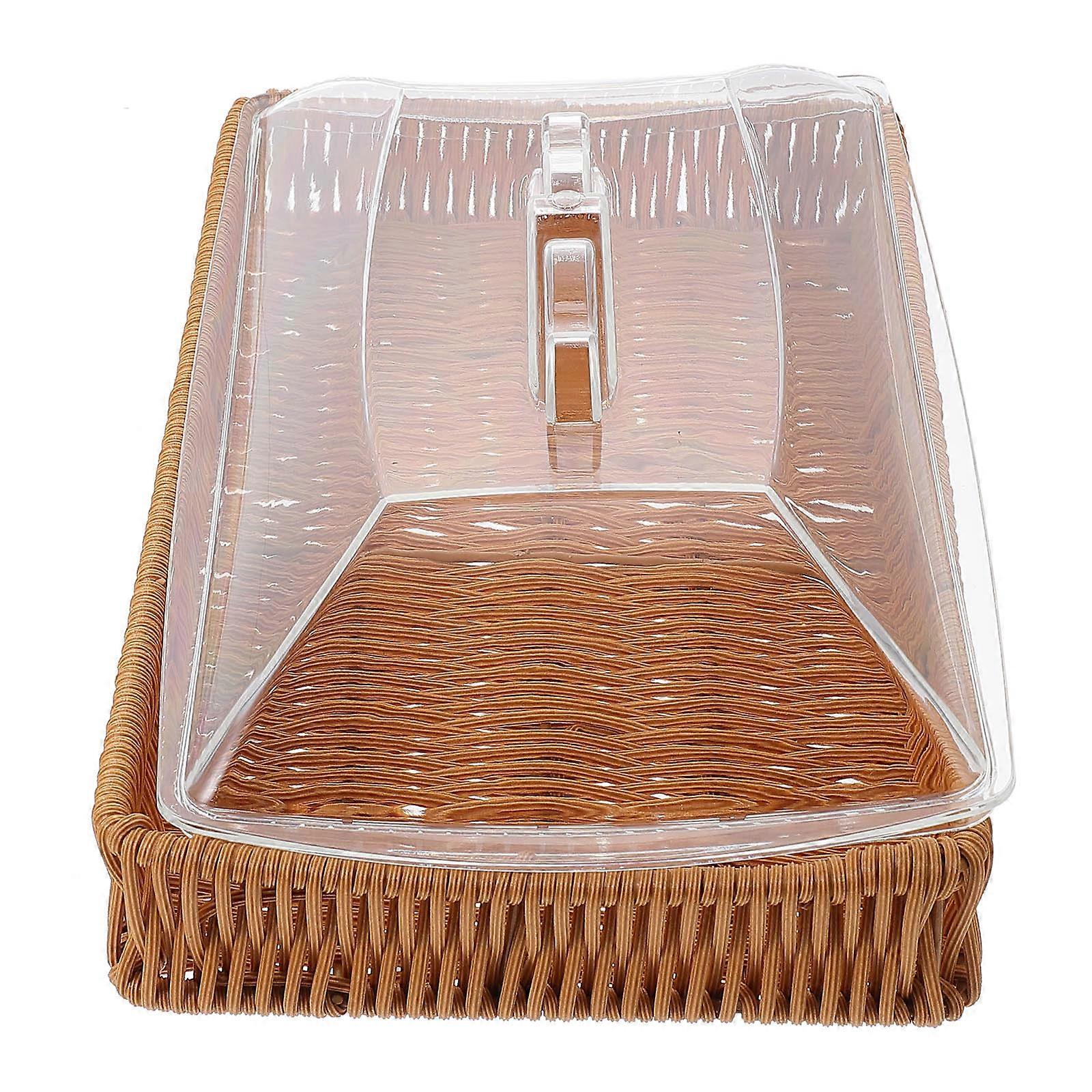 Storage Basket for Snacks with Dust-proof Lid Assorted Color Perfect for Storing