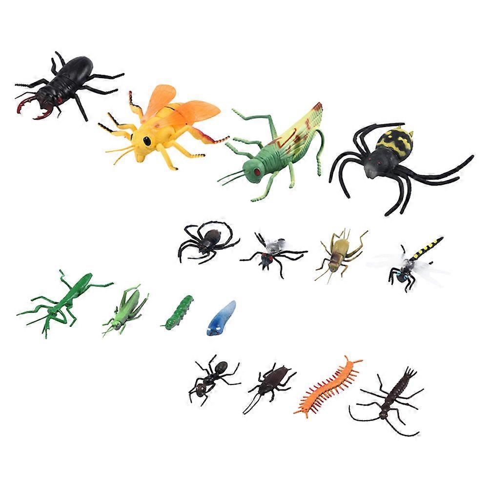 1 Set 16Pcs Simulation Models Kit Children Cognitive Toys (Random Color)