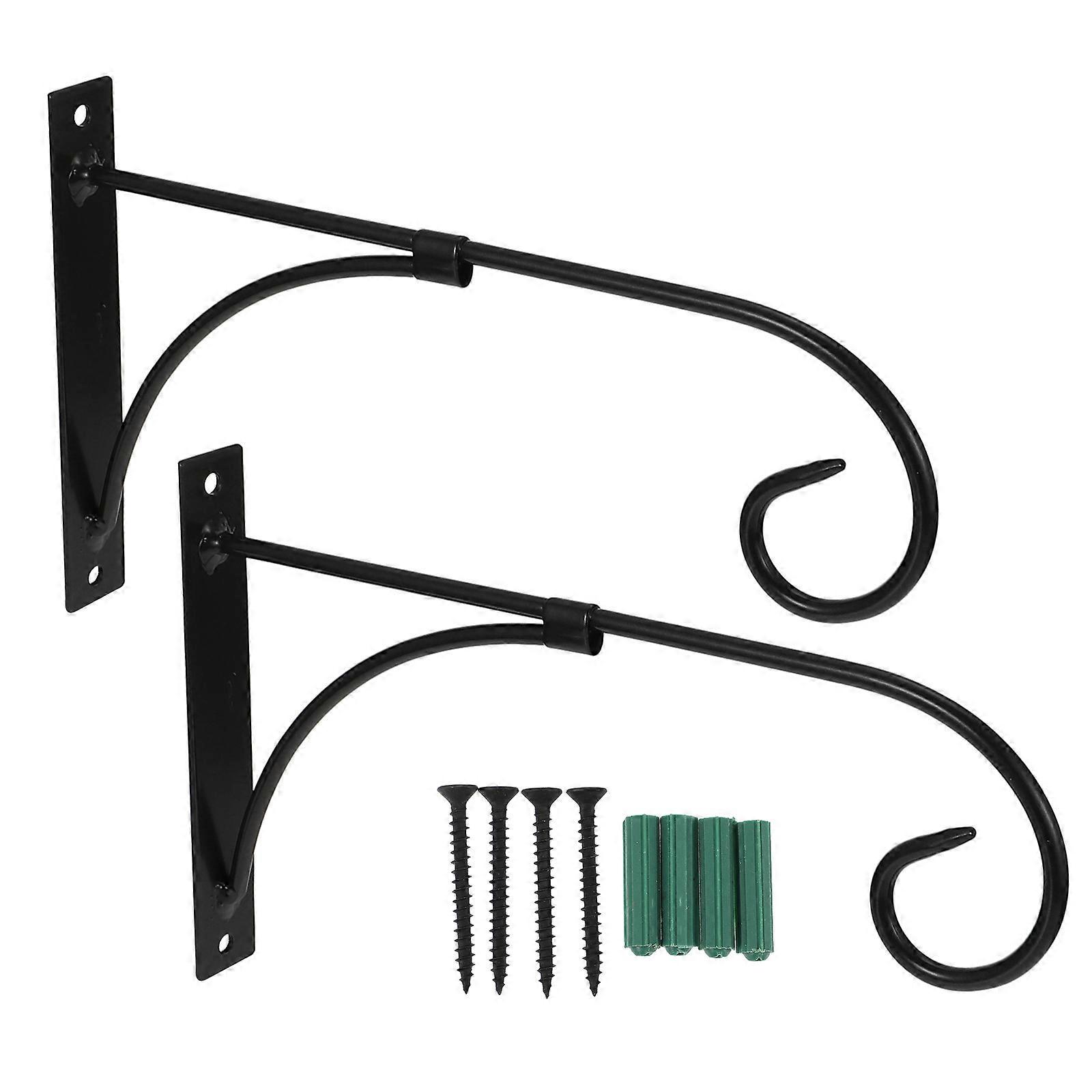 Metal Garden Hook 2Pcs Hanging Rack For Lantern Bird Feeder Outdoor Indoor Use Classic Design Sturdy Structure