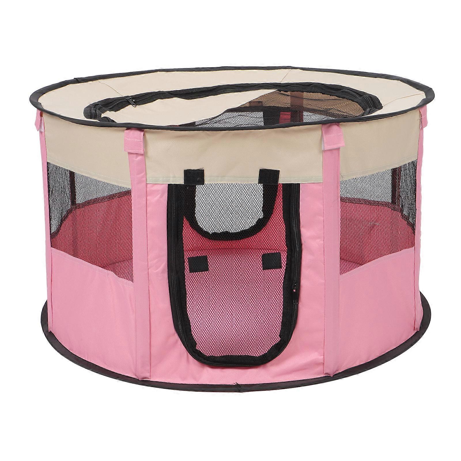 Innovative Portable Playpen For Cats And Small Dogs Safe Space For Outdoor And Indoor Use 70X70X40CM 1Pack