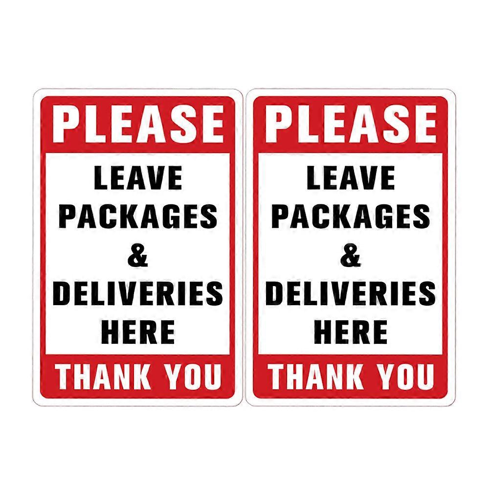 2pcs Sign Stickers, Self Adhesive Wall Decals for Package Storage, Use in Homes, Offices, and Apartments