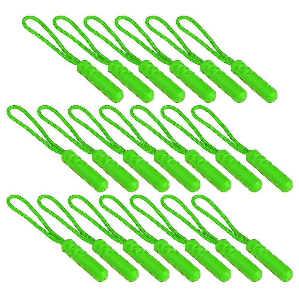 Zipper Fixers for Luggage and Bags Made of Plastic and Polyester Perfect for DIY Use Green 20PCS
