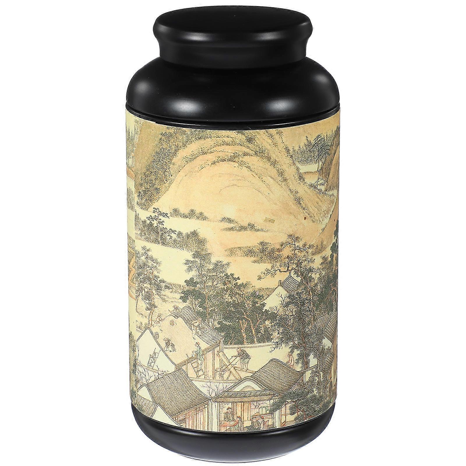 Rectangular Sealed Tinplate Unique Candy Jar For Home Decoration Kitchen Use 16.30X8.10X8.10CM 1Pack