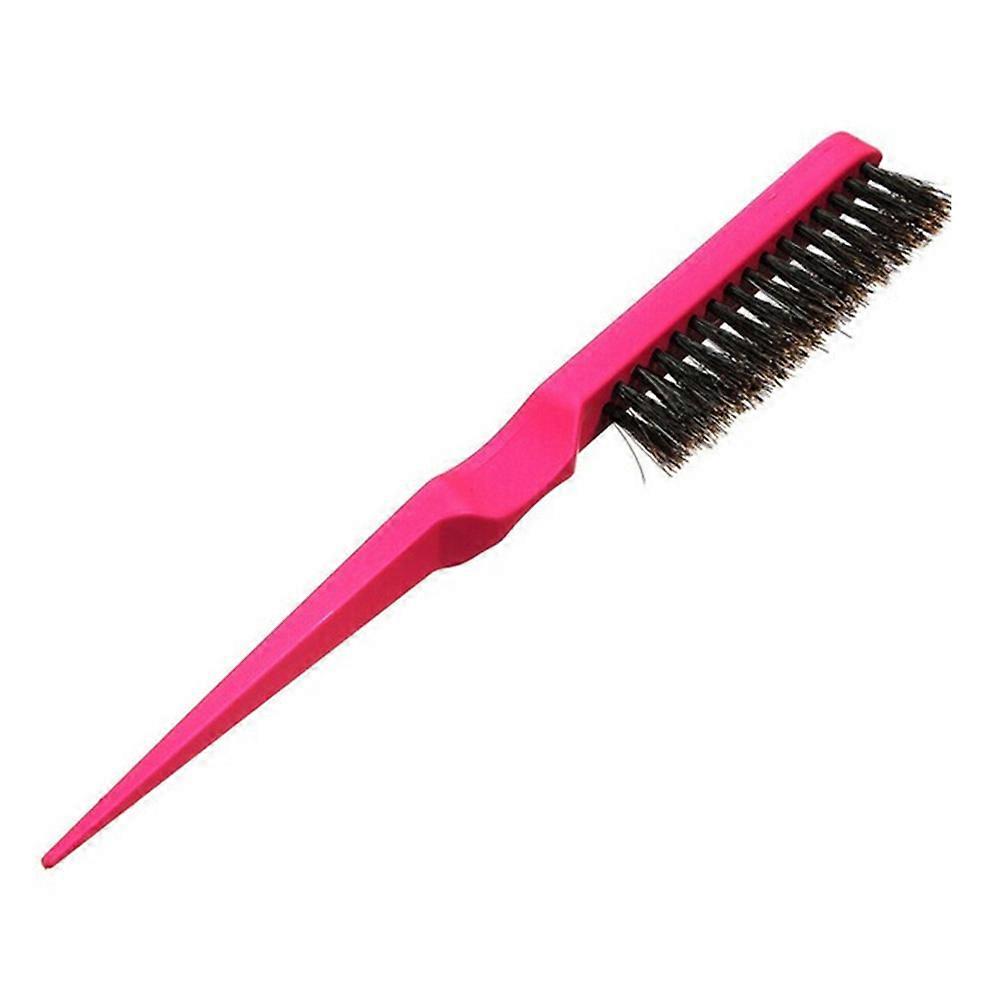 2pcs Bristles Row Comb with Pointed Tail and Teeth for Home and Salon (Random Color)