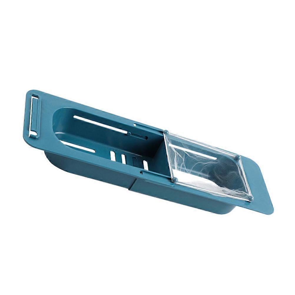 1 Set Expandable Telescopic Sink Holder with Filter Nets Kitchen Organizer Rack