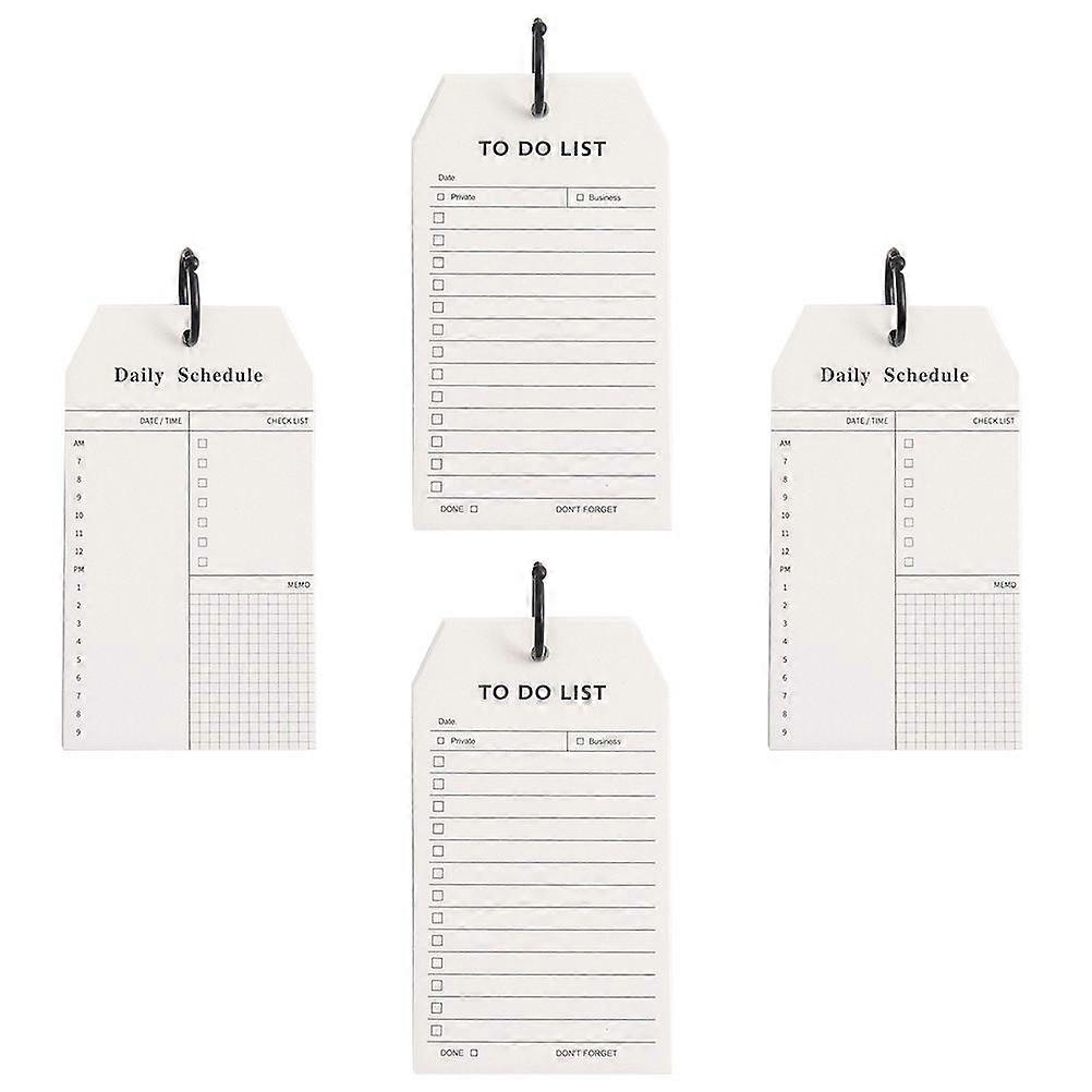 Weekly Schedule Notepad Writing Notepads For Travel Daily Use Office Work With White Paper 4Pcs