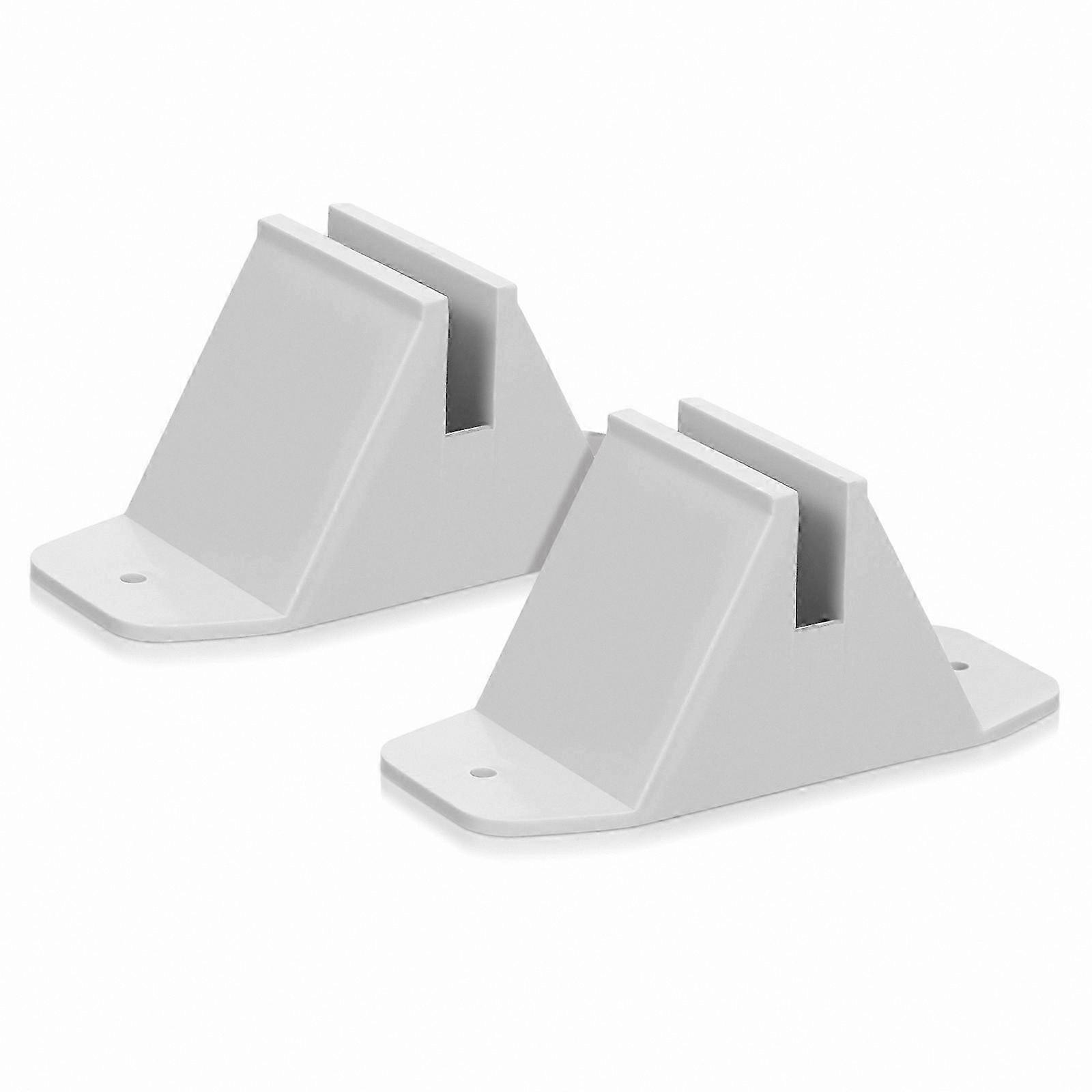 Set of 2 Fence Bases for Garden and Yard Use Picket Stand Holders Outdoor Ground Support Sturdy and Durable Design