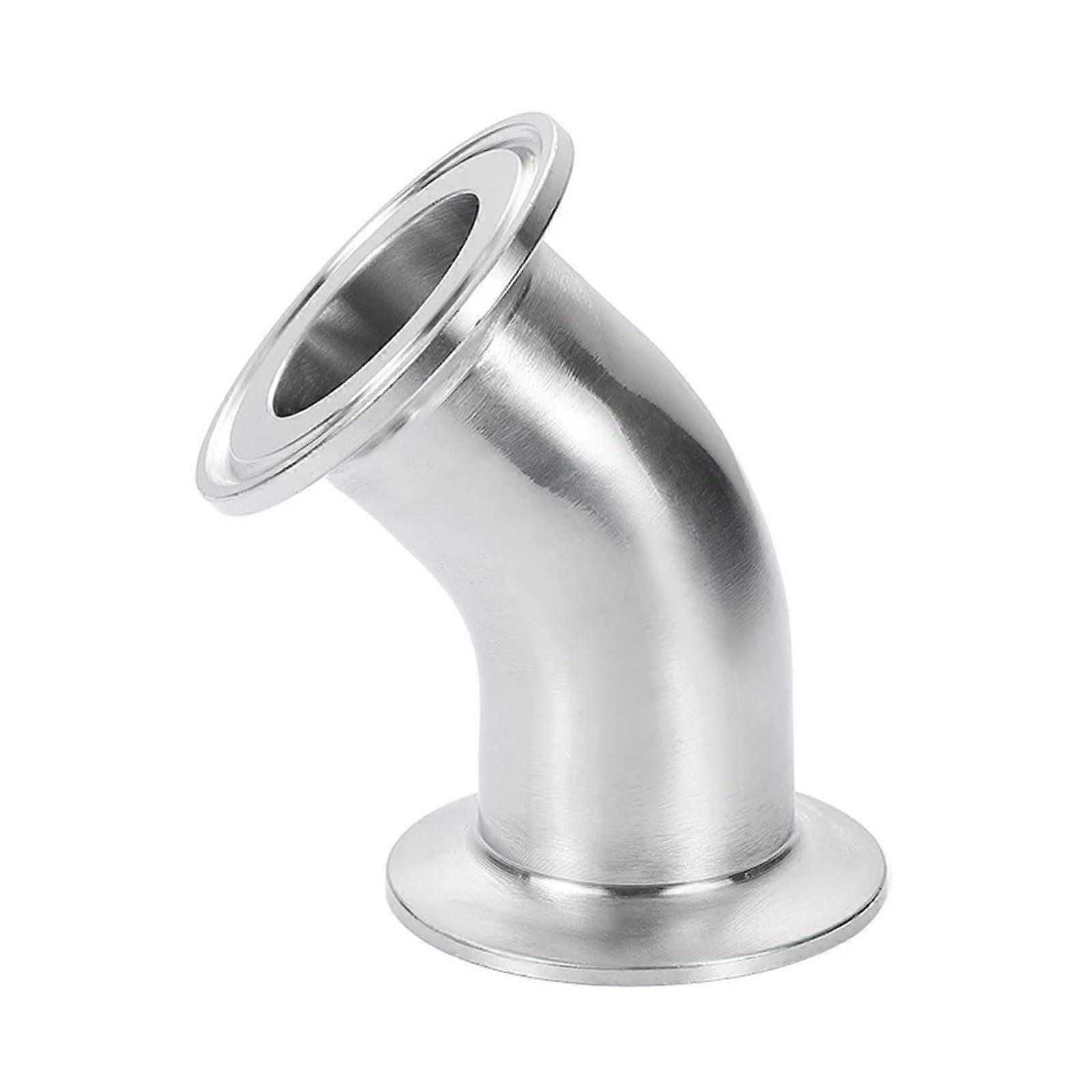 Tri Clamp Stainless Steel 45 Degree Elbow 3/4 In 1.5 In 2 In 3 In SS304 Ferrule 102mm 119
