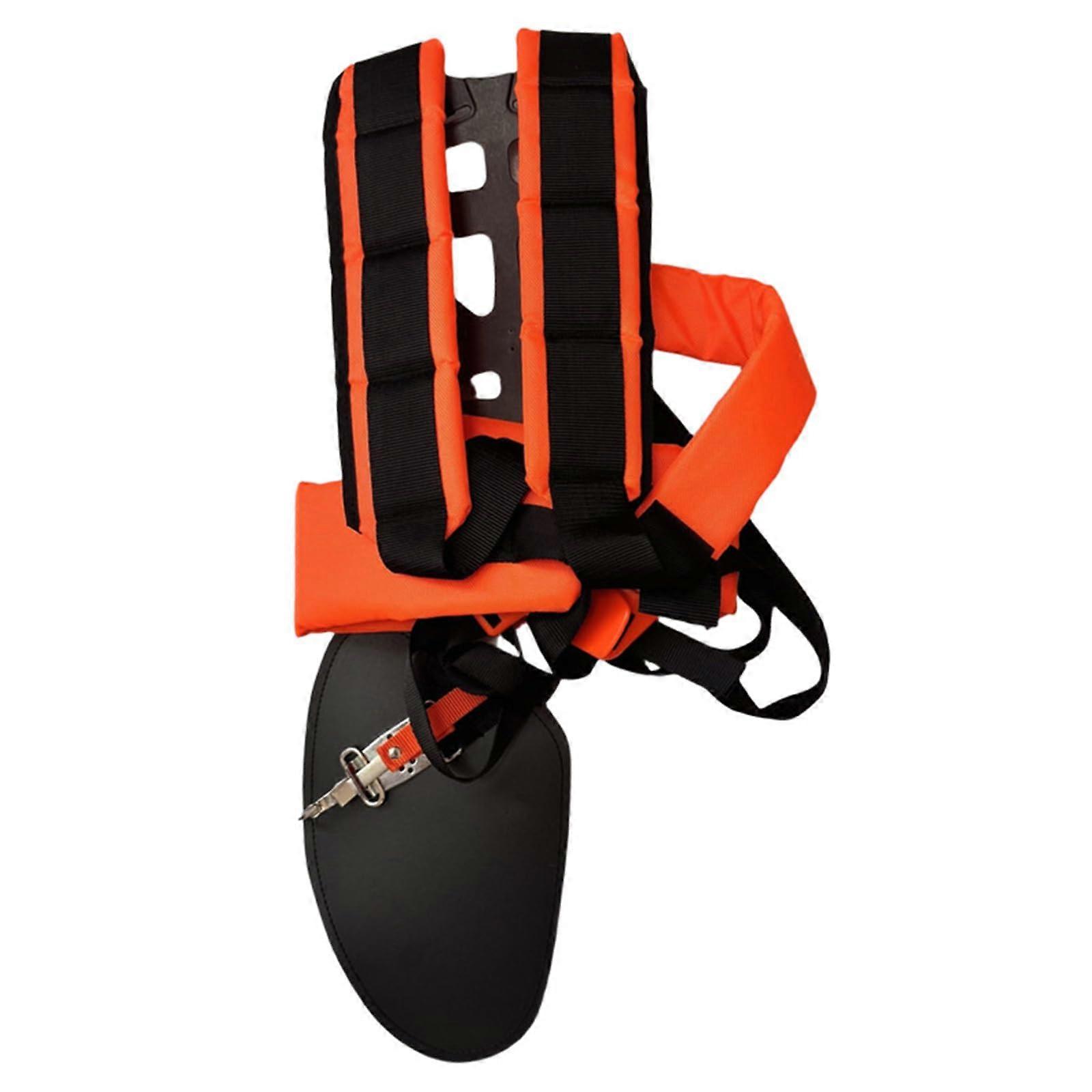Double Shoulder Strap for Weed Trimmer Adjustable Padded Harness Straps Suitable for Most Brush Cutters and Grass Trimmers