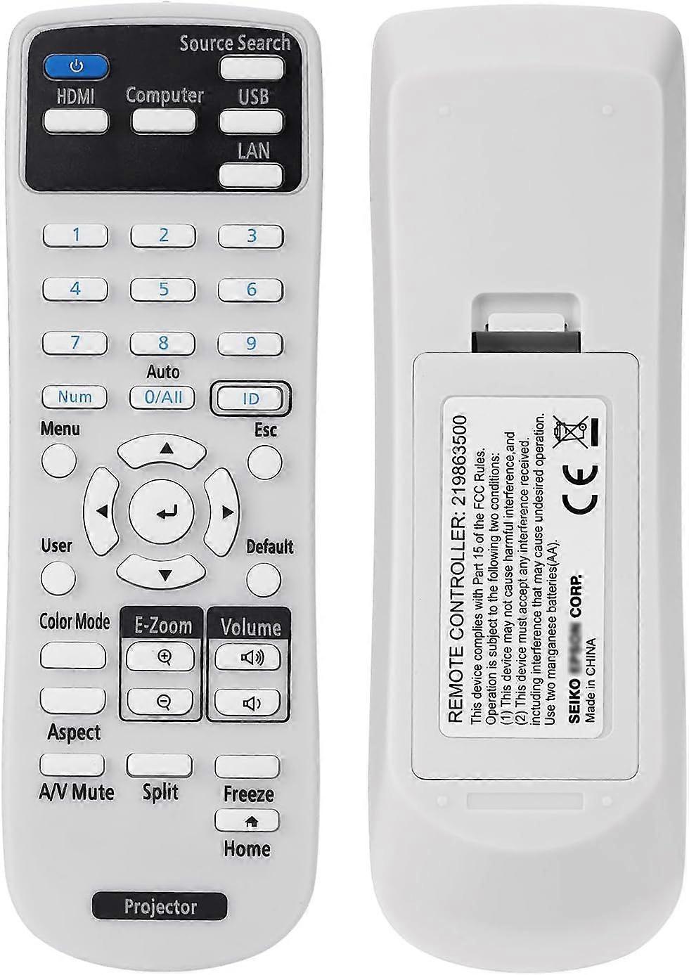 Projector Remote Control 2198635 for Epson 880 EX3280 VS260 EX5280 EX9230 PRO