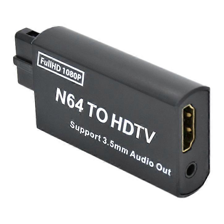 Plug and Play Game Console to HDMI Converter for N64 SNES NGC HDMI Adapter Compatible with 3.5mm Aud