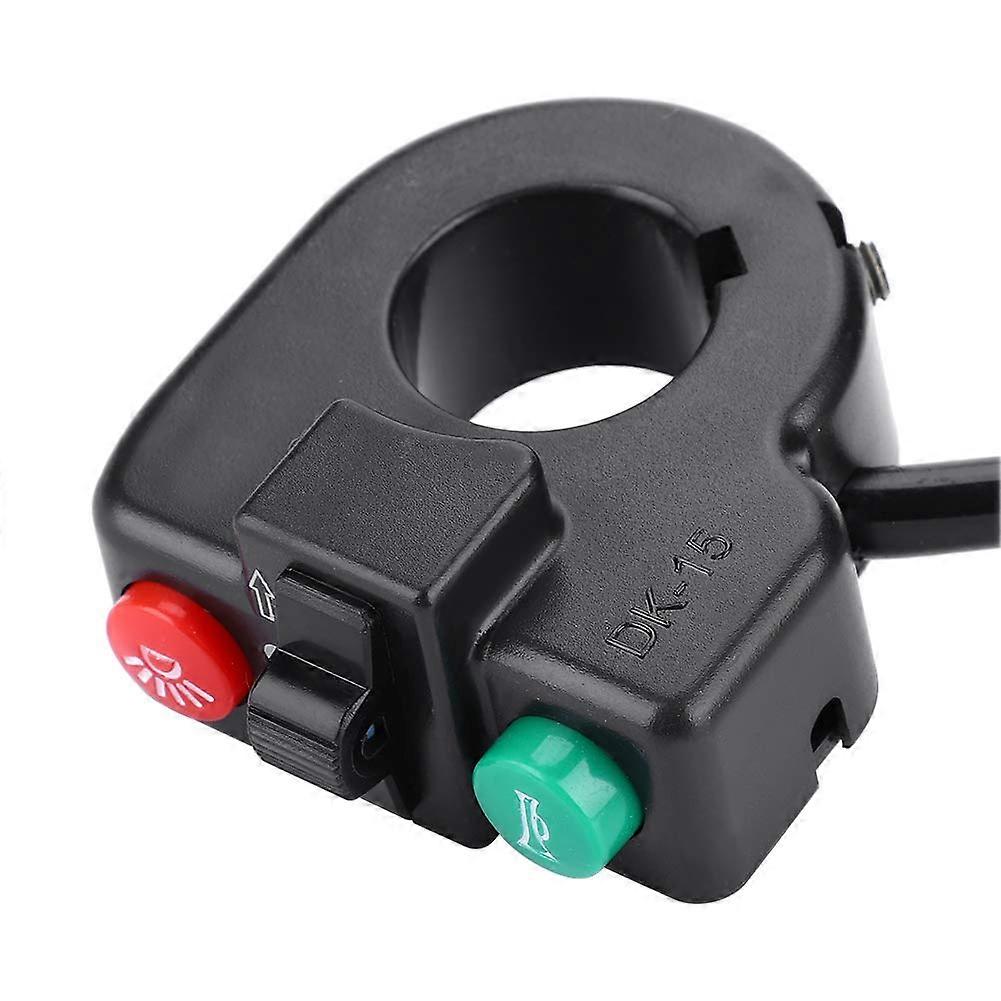 3in1 Horn and Light Switch Button, Horn and Light Switch with 1.5 M Cable, Compatible with 22.5 mm Handlebar Diameter