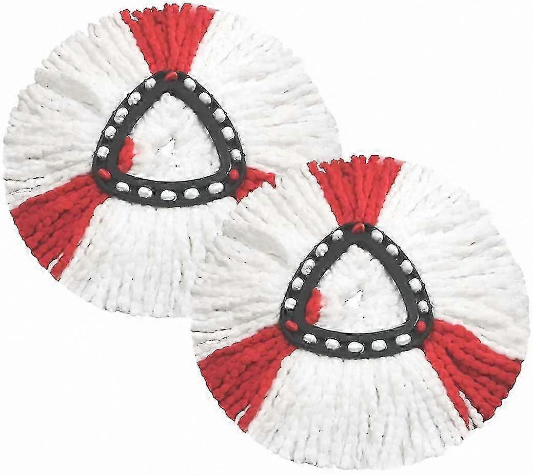 2-Pack Replacement Mop Heads for Turbo Cleaning Dual-Function Floor Mop Accessories