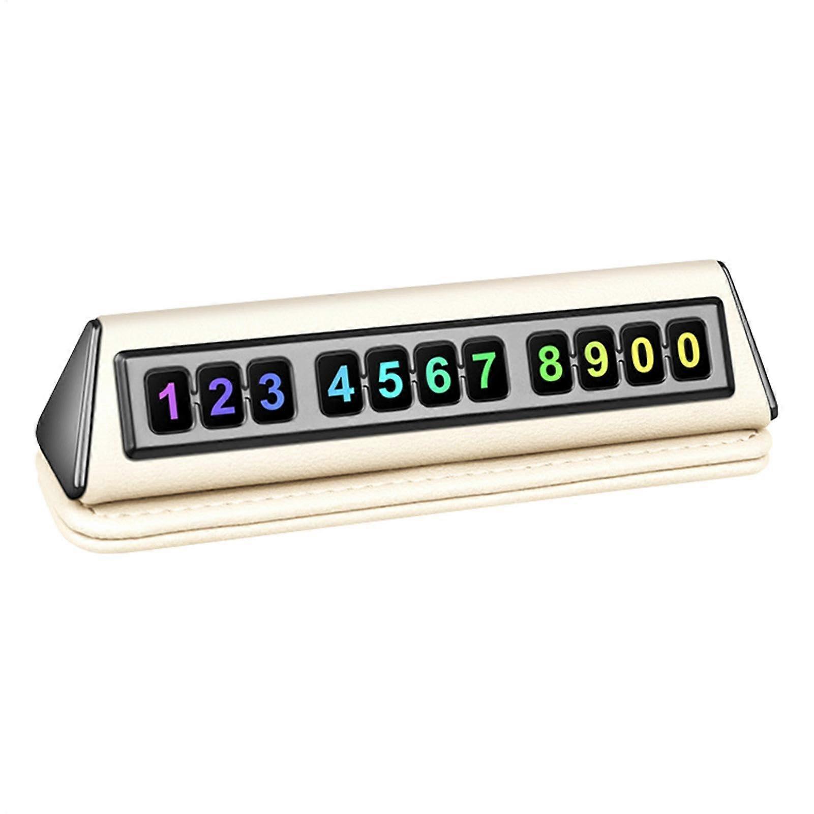 Parking number plate, Parking space plate, Temporary dashboard card