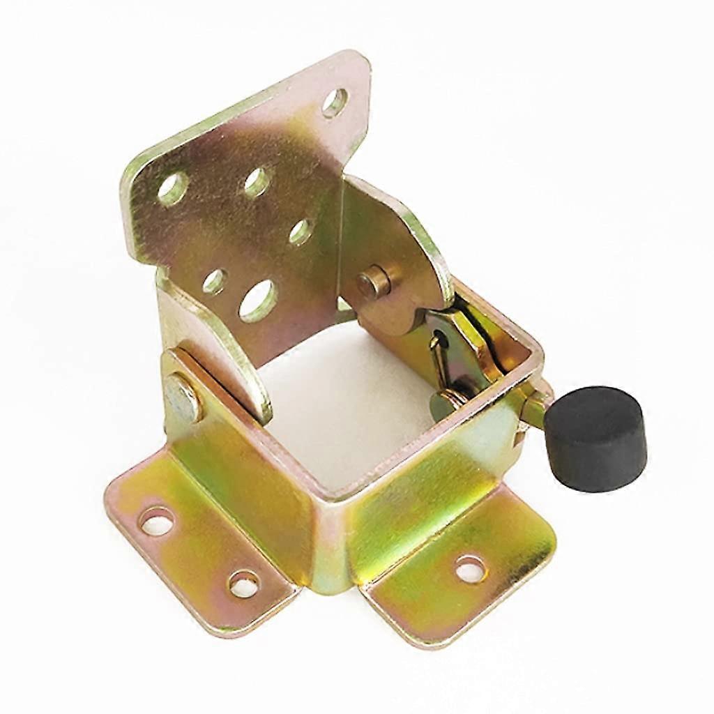 Spacesaving folding hinge for table and chair legs, selflocking folding hinge for folding table legs