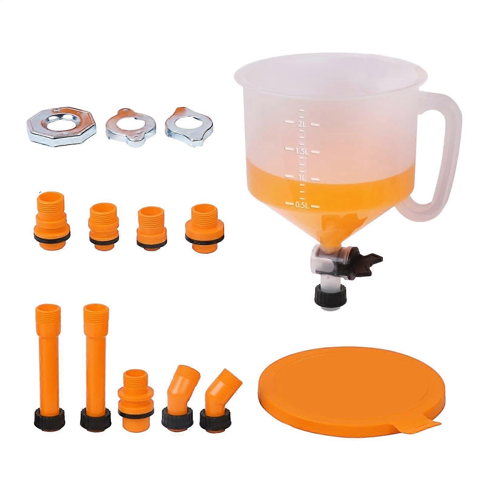 AntiLeak Coolant Funnel Set Set of 15 for Filling Cooler with Coolant