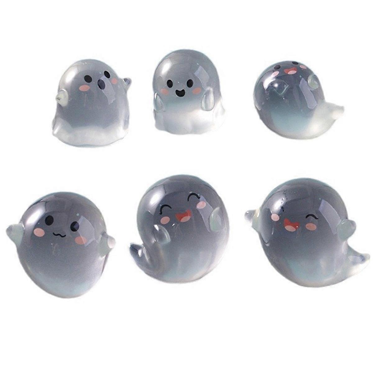 6 PCS Luminous Ghost Devil Halloween Decor