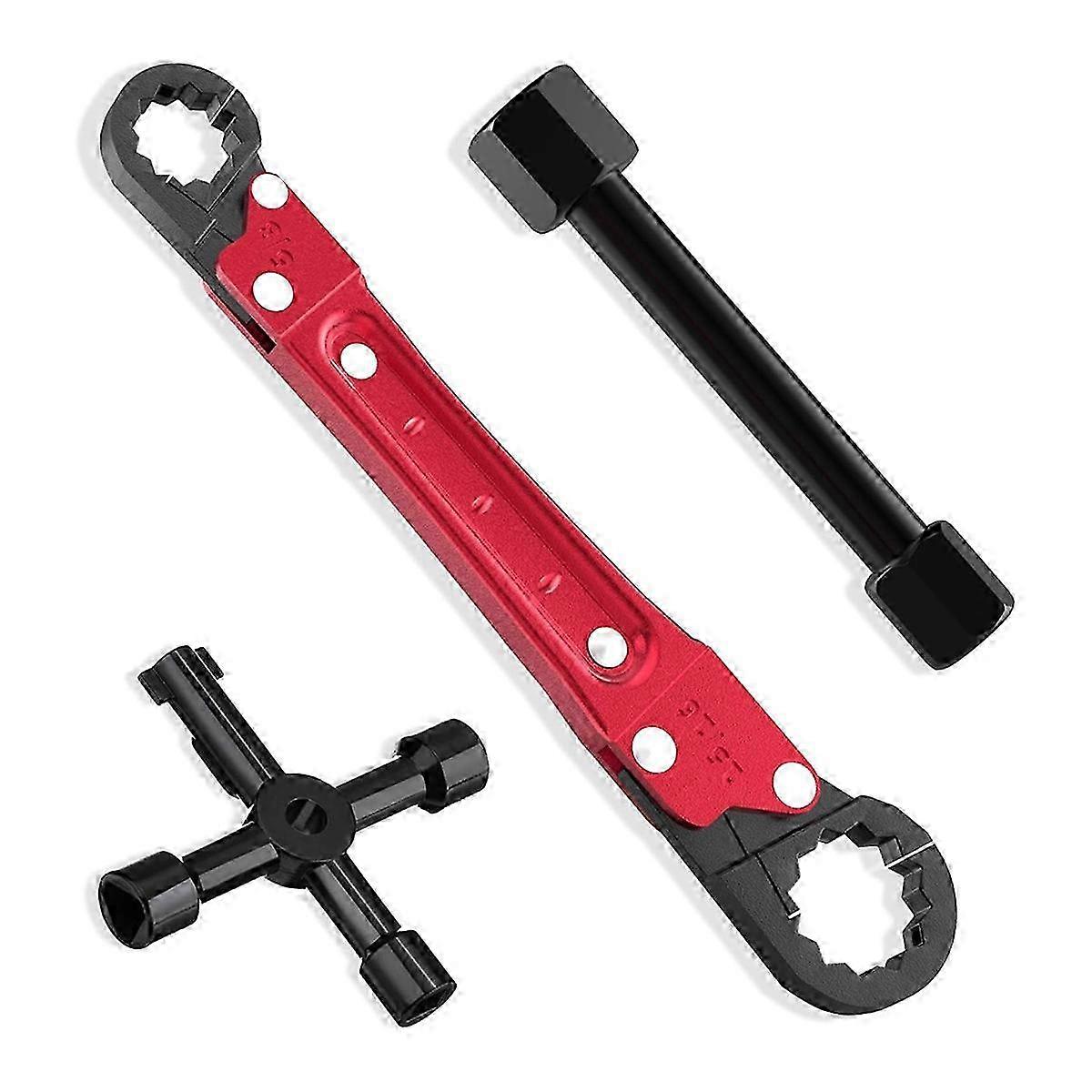Plumbing Angle Stop Wrench Kit - Professional Angle-On Wrench for Plumbers, Stop Removal Tool