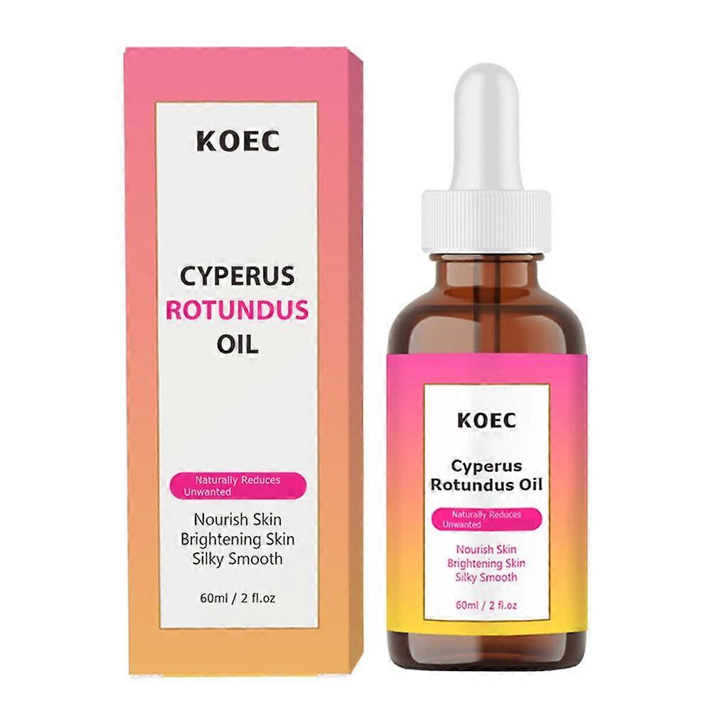 Ulei Cyperus Rotundus - 60ml Ulei natural Cyperus Rotundus pentru îndepărtarea părului, hidratare și calmare Ulei Cyperus Rotundus pentru reducerea creșterii părului de pe corp