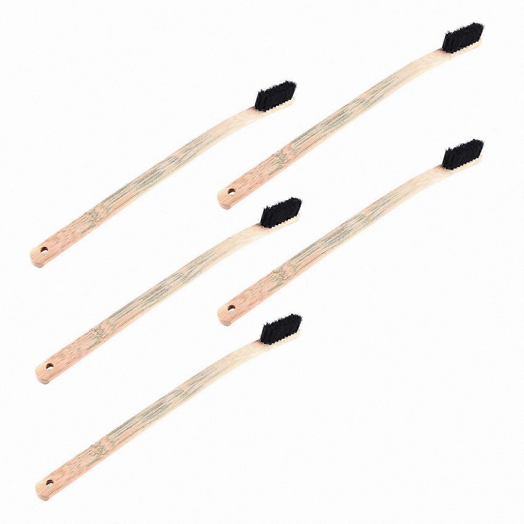 5X Auto Engine Cleaning Brush Car Rim Wheel Tire Cleaning Multi-Function Bamboo Handle Mane Brushes