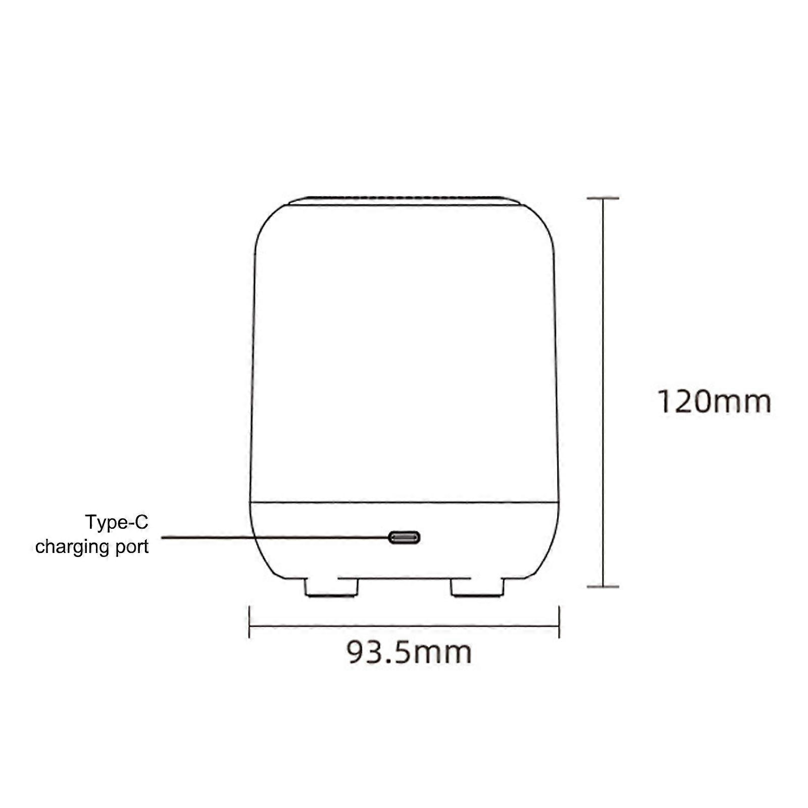 RGB Light Sleep Speaker 20 Kinds of White Noise Sleeper Home Bedside Listening Desktop BT Audio 15/30/60min Timing 1500mAh Battery Warm Color Lights/S