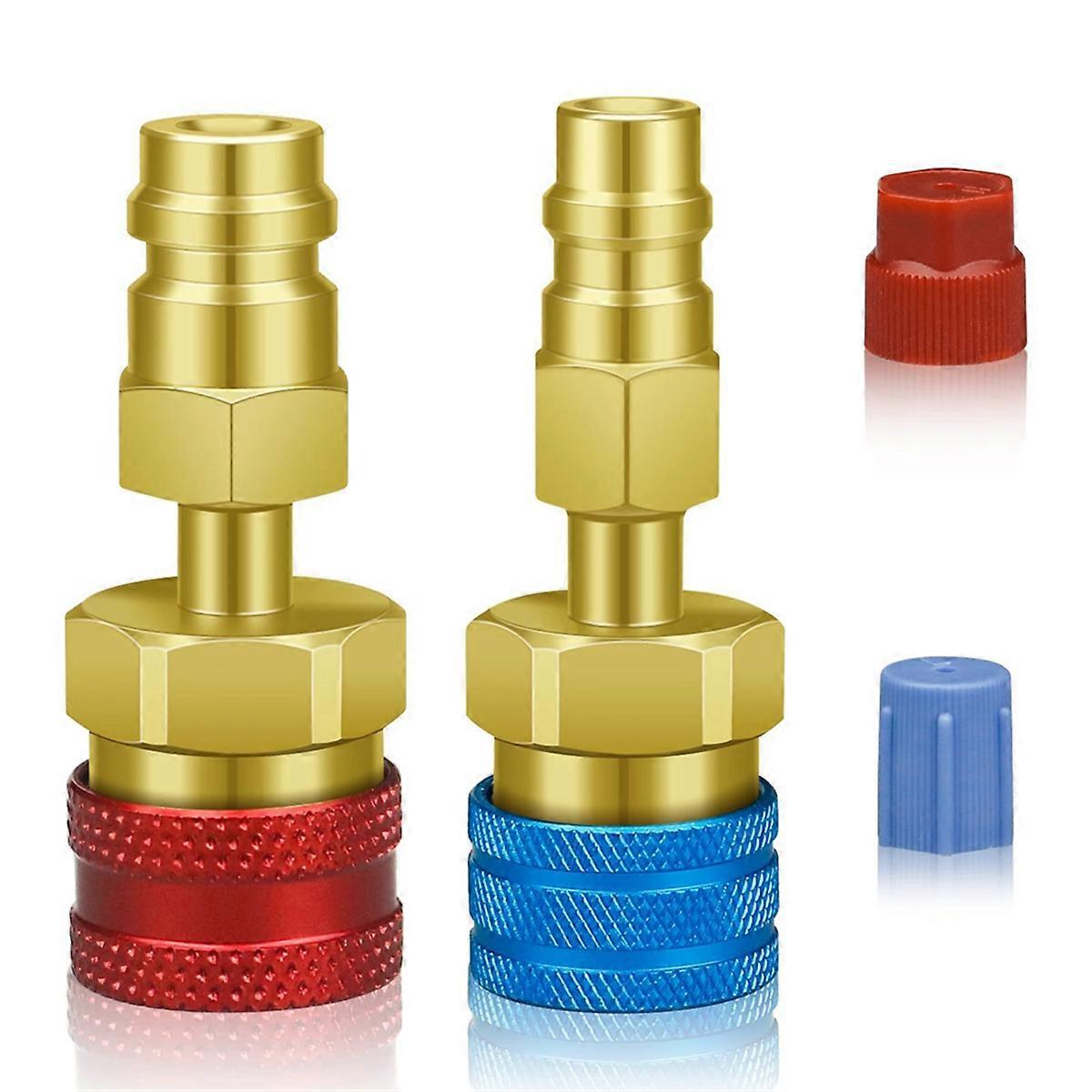 Adapter Quick Fitting Coupler for R1234YF/R12 to R134A High Low Side Adapter Connector Car Aircondit