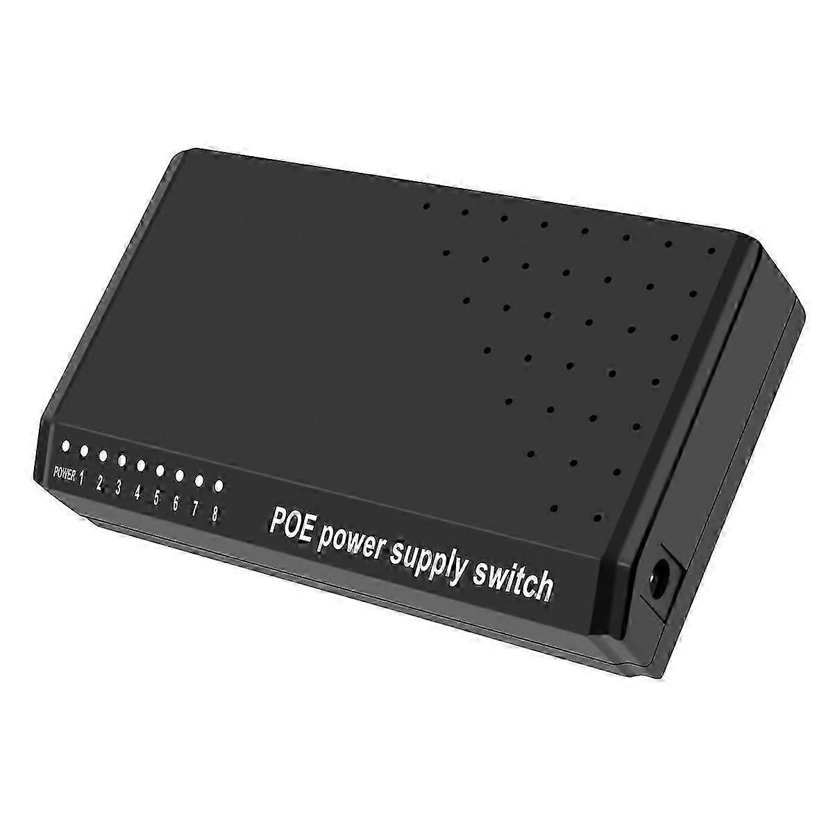 8 Ports 6+2 POE Switch Injector Power over RJ45 Ethernet Without Power Adapter Family Network System 10/100M for Cameras