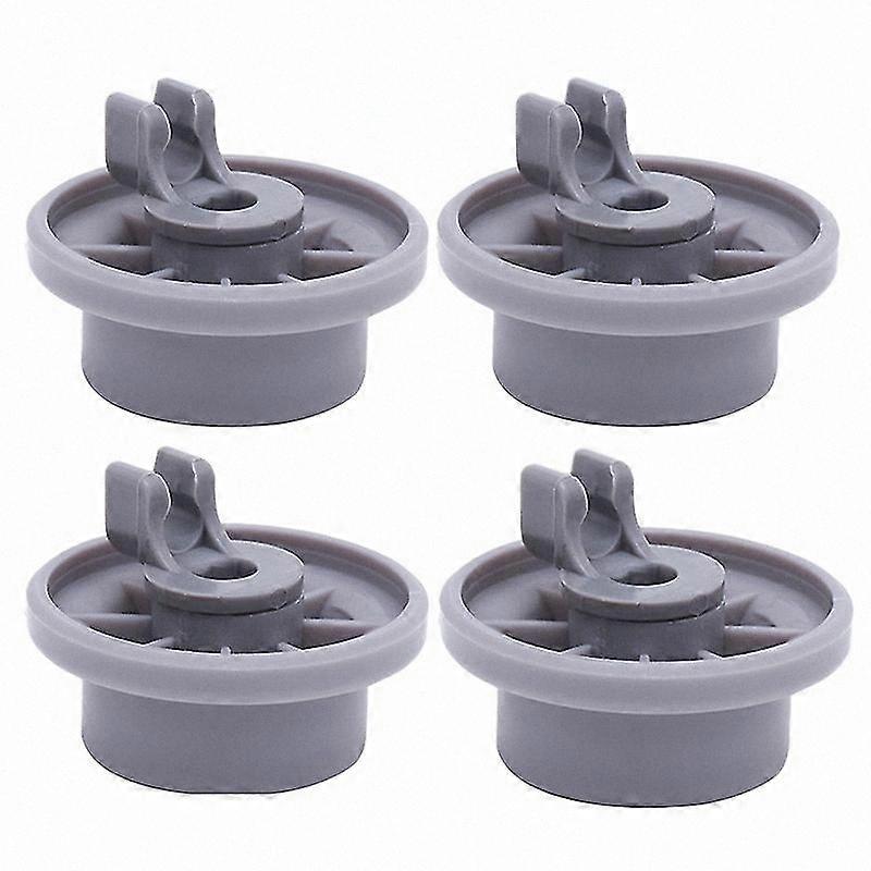 4-Pack Lower Rack Wheel Replacement for Dishwashers, Compatible with Bosch and Kenmore Models