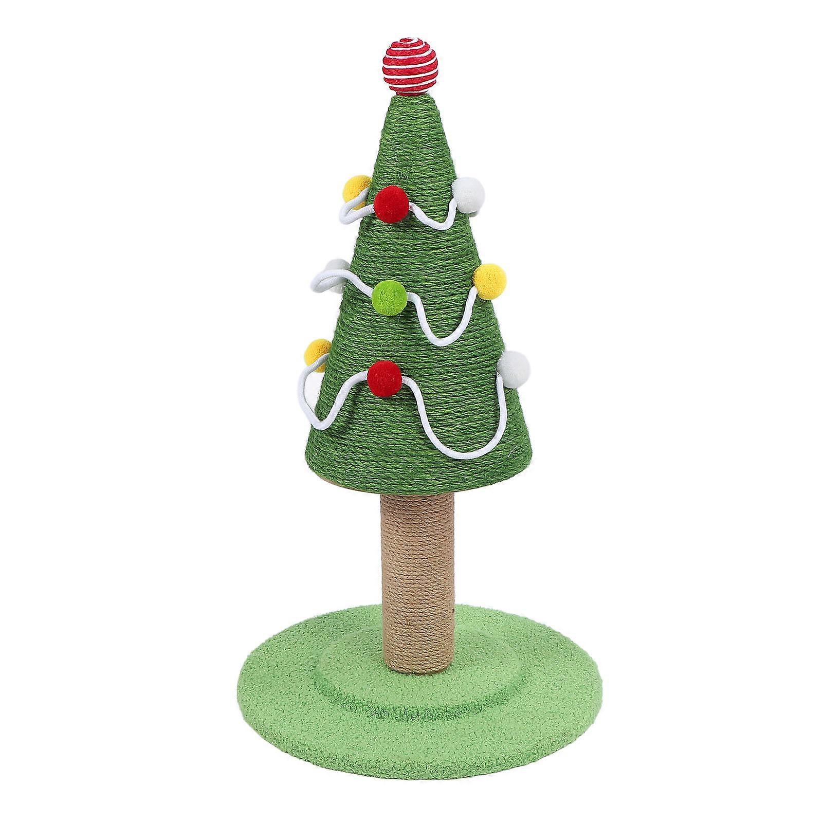 Cat Scratching Post Xmas Tree Style Sisal Protect Furniture Stable Structure Cat Tree Scratch Post for Home Indoor Large: 40 X 65cm / 15.7 X 25.6in 