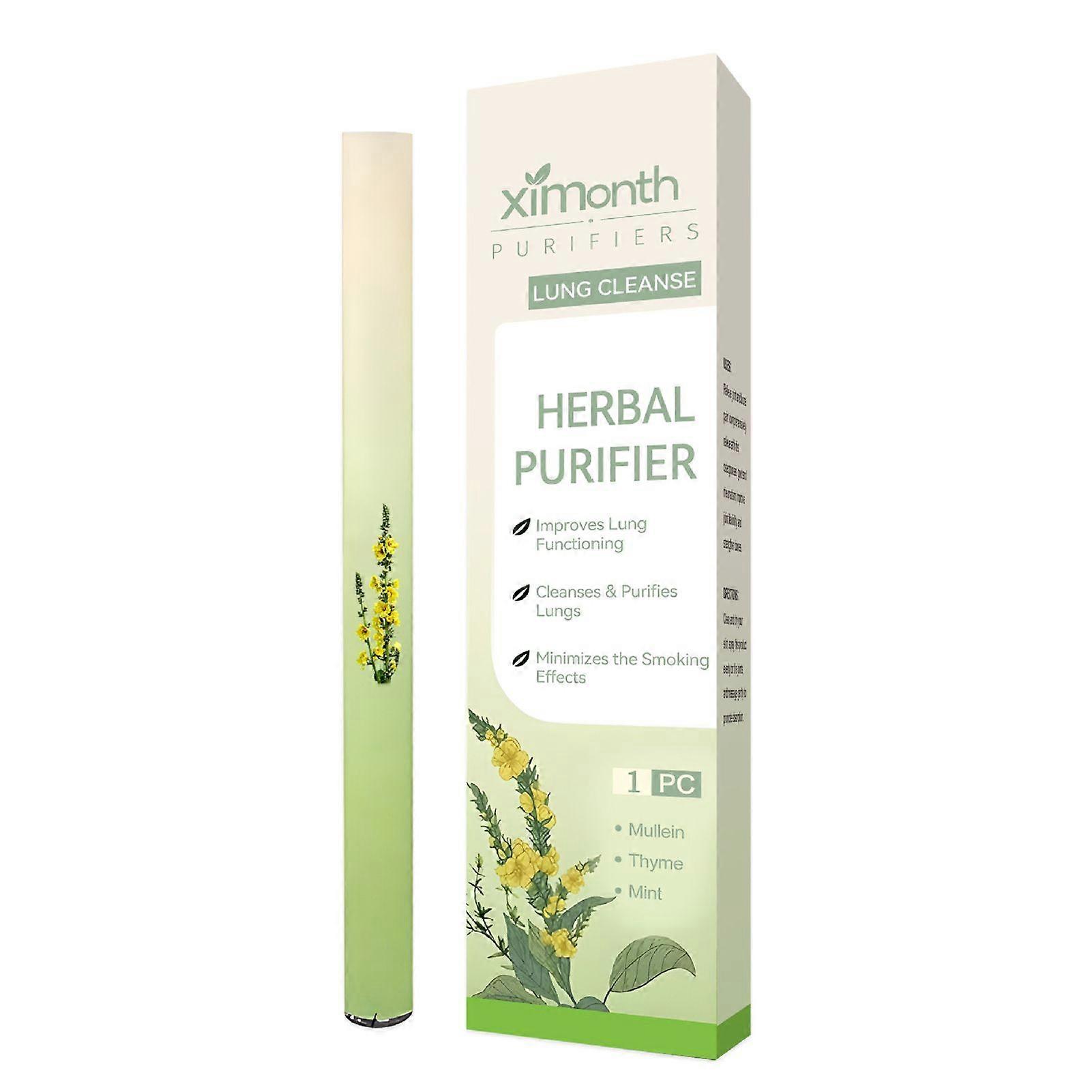 Portable Herbal Diffuser Pen Lung Cleanse & Energy Boost Air Freshener Herbal Refreshing Bar Clear Breathing
