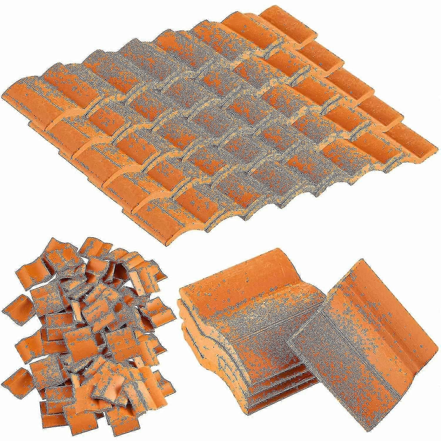 Roof Tiles Model Building Set Miniature Tiles Roof Tiles Dollhouse ...