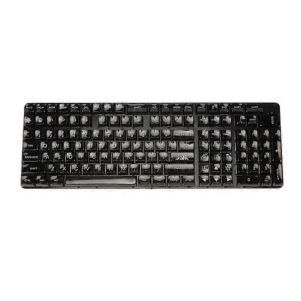 Keycap Set 132 Keys High Transparent PC CBSA Height Matte Ergonomic DIY Custom Keyboards for Mechanical Keyboard Black
