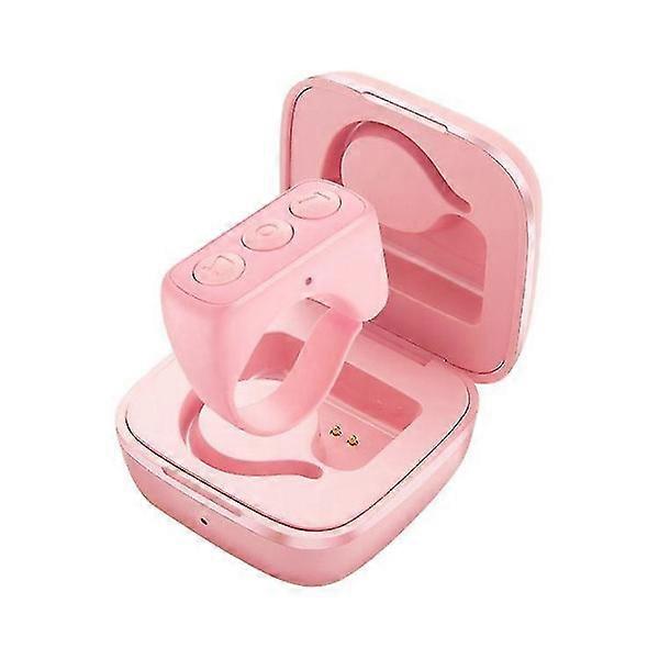 Bluetooth Camera Remote Control for Video Recording Pink Scroll Ring for iPhone iPad iOS Android Two-Piece Set