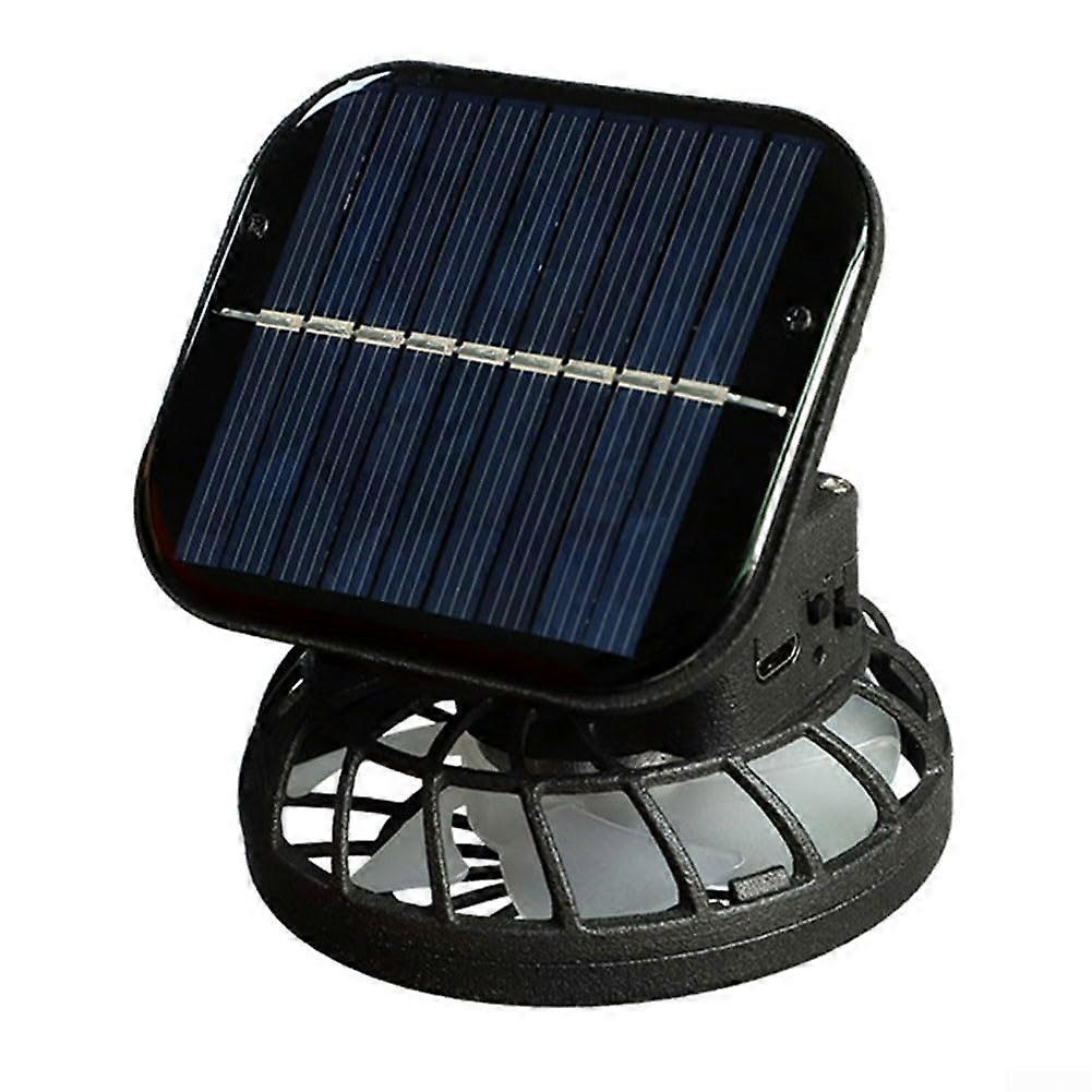 Compact Solar Powered Hat Fan with USB Charging, Adjustable Airflow, Lightweight, Ideal for Outdoor Activities