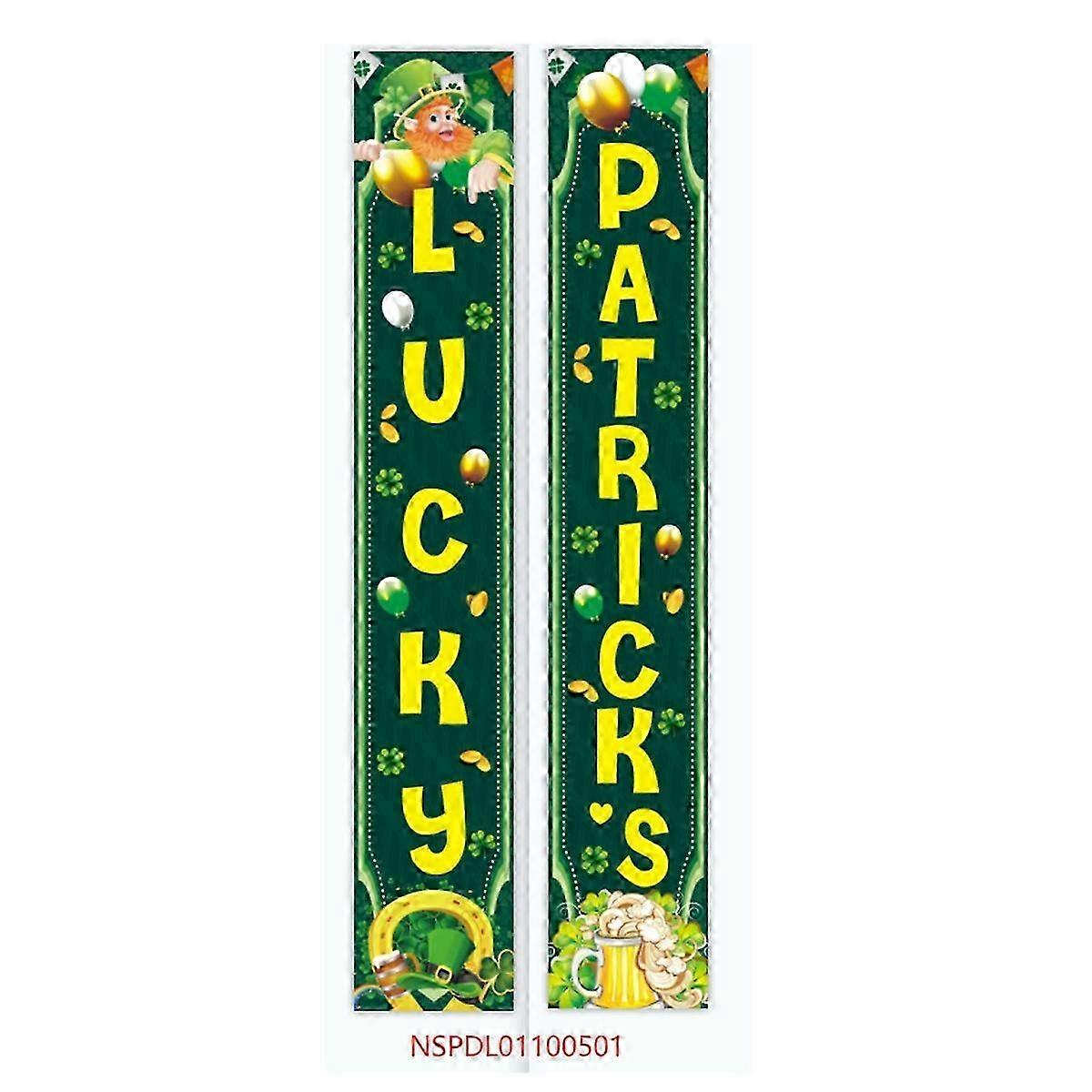 Irish Festivity Banner Pair - Lucky Shamrock Theme