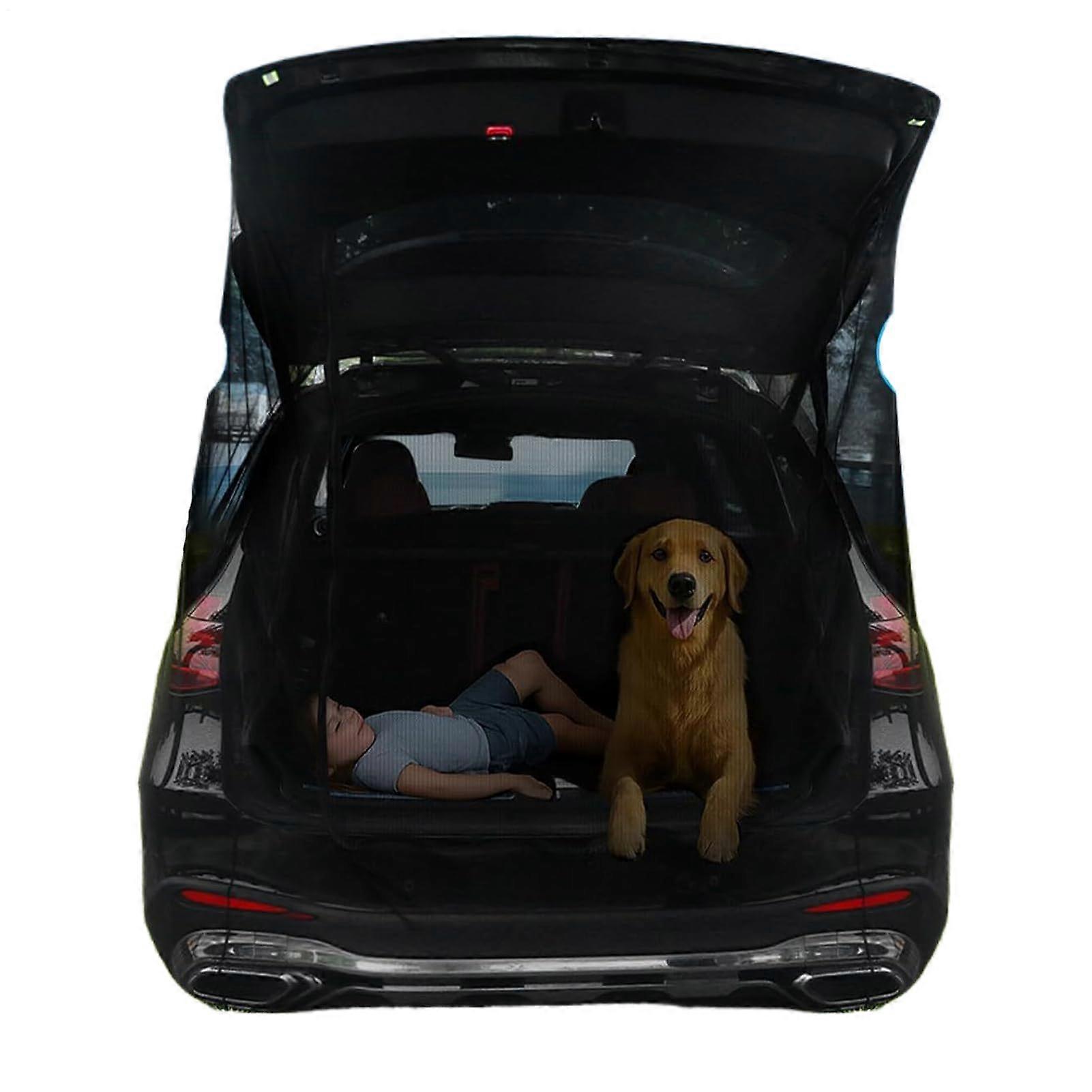 Car Trunk Tent 160x195cm Van Camping Tent, Ventilated AntiGnat Awning For Truck Bed RV, Tailgate Setup On Most Vehicles