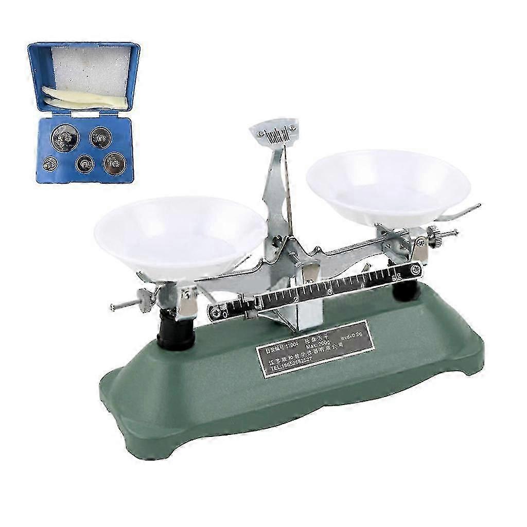 Mechanische Lab Tray Balance Scale met Gewichten Weegschaal Double Pan Balance