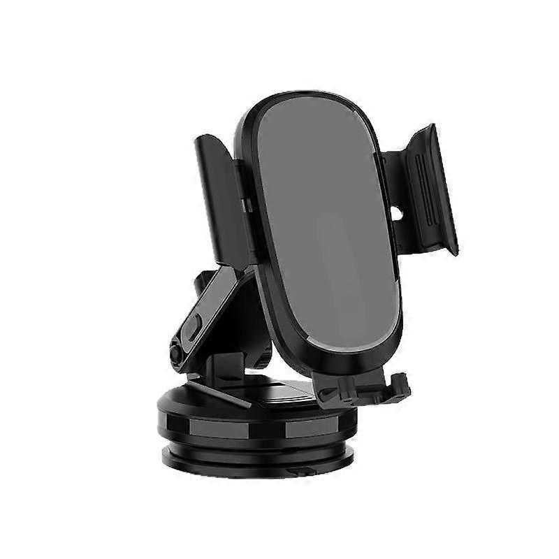 Car Phone Mount Holder with Suction Cup Base, Dashboard and Windshield Compatible(Black)