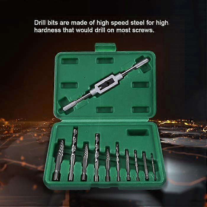 Broken Screw Extractor - HB043 - 11pcs - HHS Drill Bits and Tool Steel Extractors