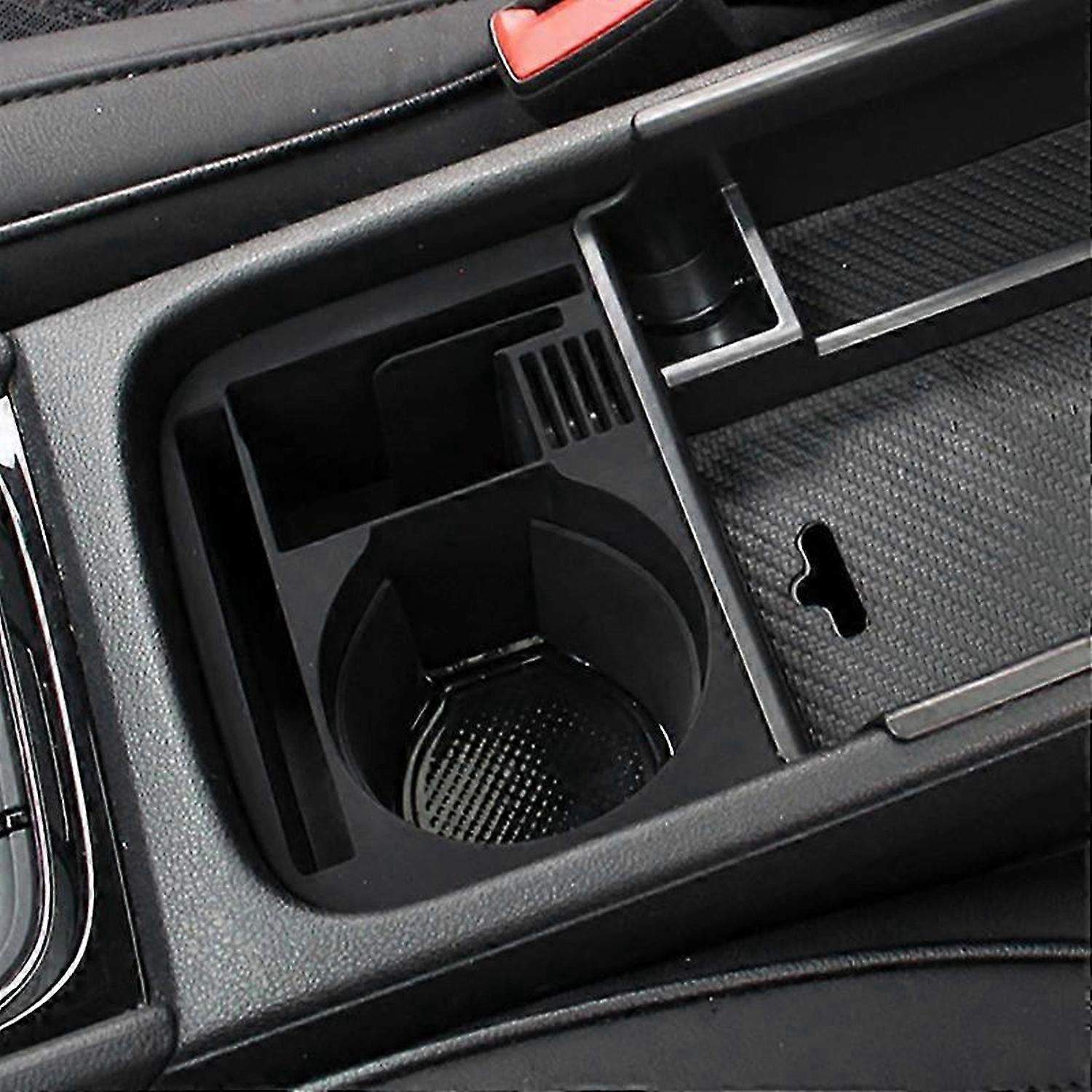 ABS Black Car Central Cup Holder Storage Box for 17-19