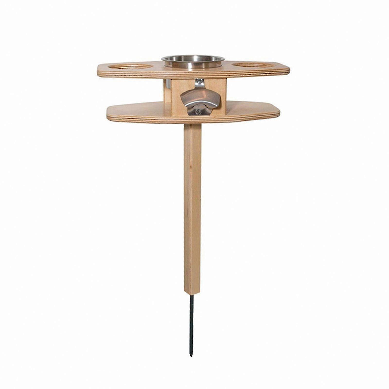 Portable Wooden Outdoor Table with Foldable Design for Drinks and Snacks Ideal Gift for Picnics