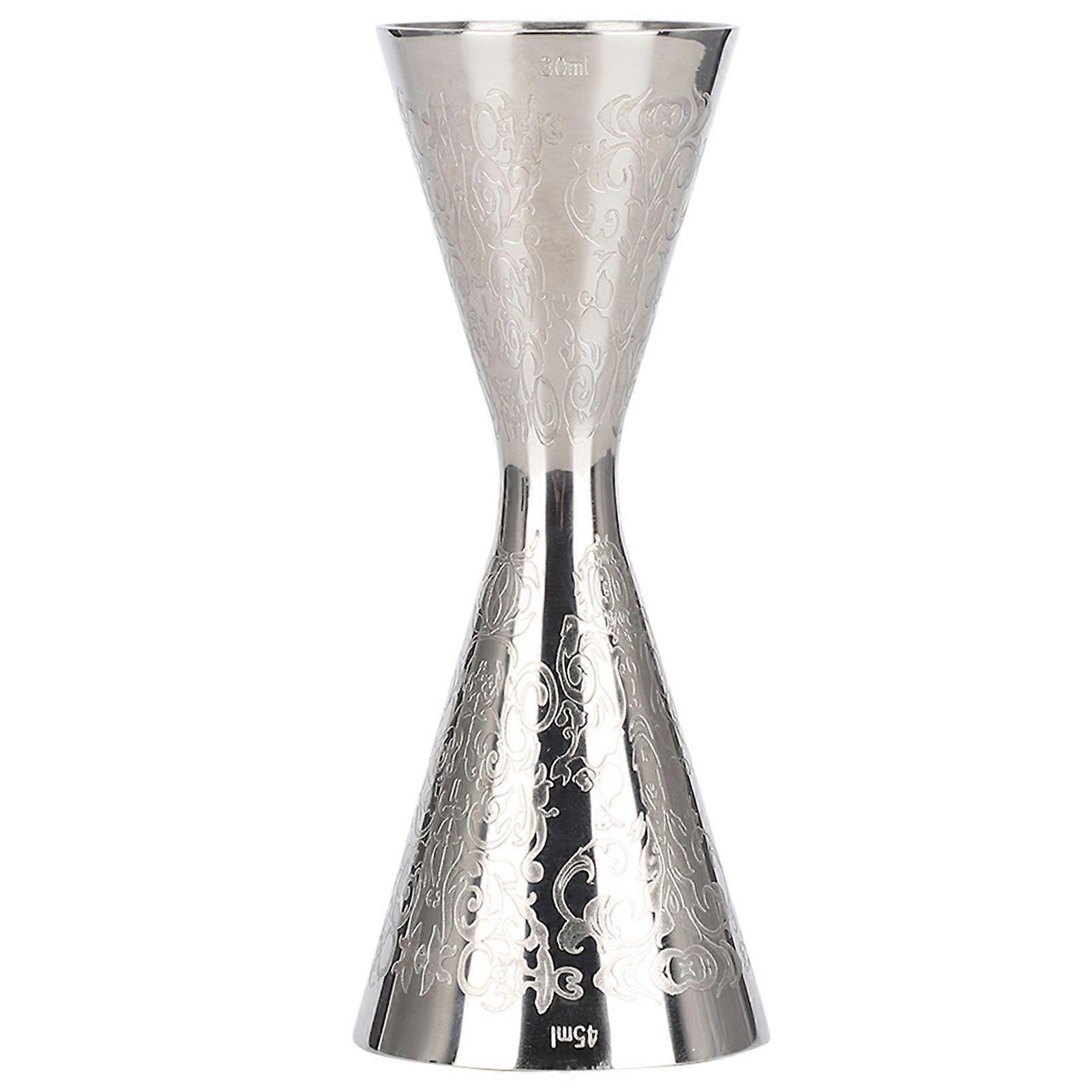 30 ml 45 ml Bellissimo Jigger In Acciaio Inox con Bilancia Bere Vino Misurino Bar Accessori