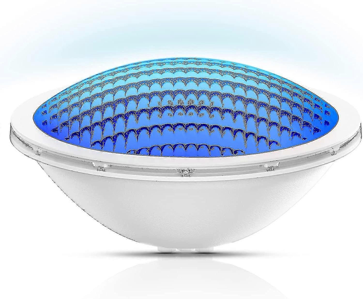 Flkwoh Piscine Led Par56 ، 18W Piscine Projecteur Led Piscine Lampes Pure Blue Submersible Lumire ، 600lm ، Faisceau Angle 120 ، Ip68 Tench ، 12v AC / DC