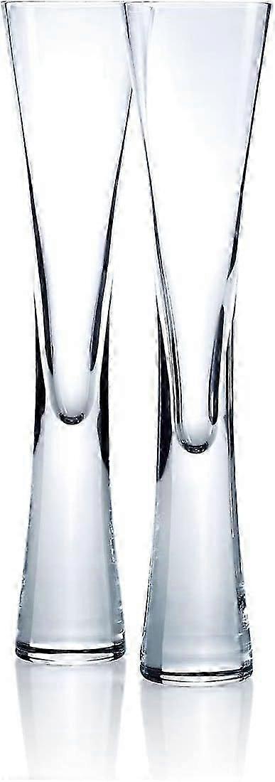 Handgefertigte Champagnerflöte 2er-Set 170ml Glas