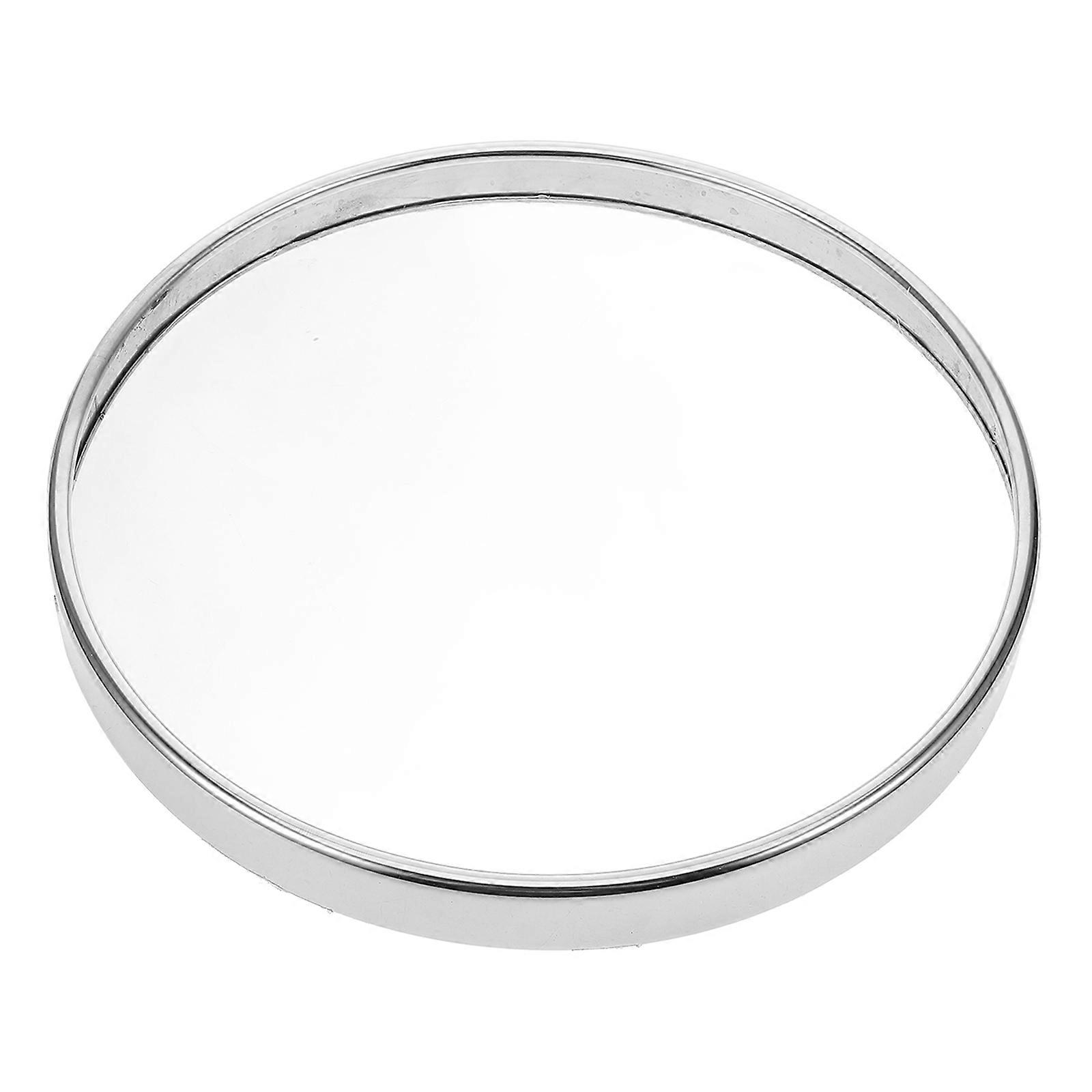 Trash Can Press Ring 2Pcs Silver Plastic Round Waste Bin Part
