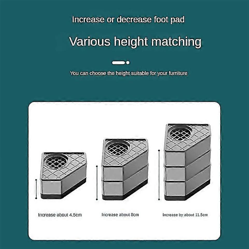 For Washing Machine Height Increase Pads Silent Skid Raiser Mat