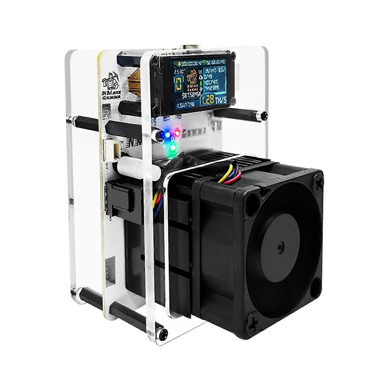 1.14 in Display Gamma601 Solo Miner 1.2TH/S BM1370 Asic Chip 20W 2.4G WiFi Open System BTC Lotterys Miner AU Plug
